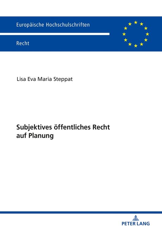 Produktbild: Subjektives &ouml;ffentliches Recht auf Planung