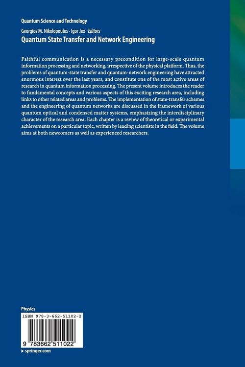 Produktbild: Quantum State Transfer and Network Engineering