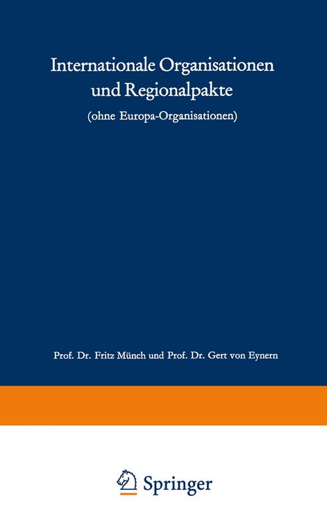 Produktbild: Internationale Organisationen und Regionalpakte