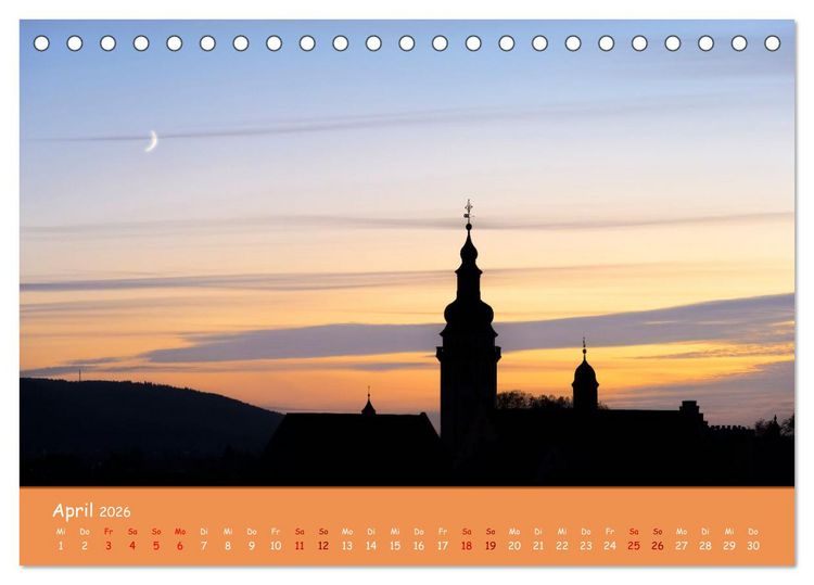 Produktbild: Durlach, das Stadtbild in 12 Impressionen (Tischkalender 2026 DIN A5 quer), CALVENDO Monatskalender