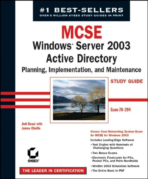 Produktbild: MCSE Windows Server 2003 Active Directory Planning Implementation, and Maintenance Study Guide