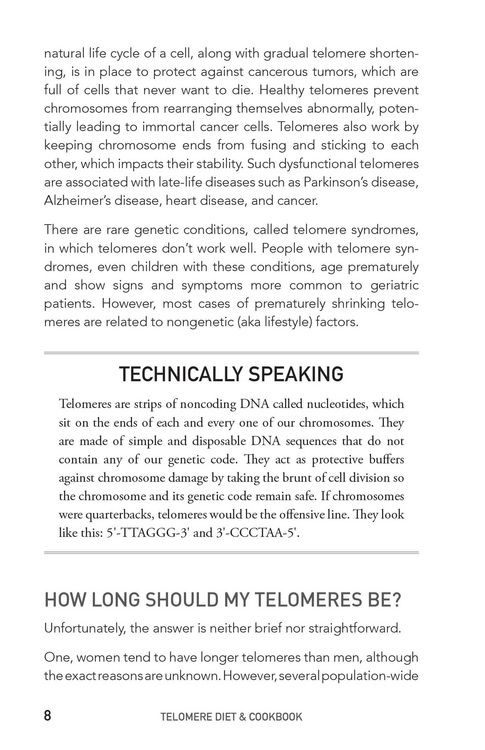 Produktbild: Telomere Diet and Cookbook