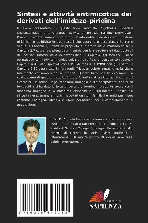 Produktbild: Sintesi e attivit&agrave; antimicotica dei derivati &iquest;&iquest;dell'imidazo-piridina