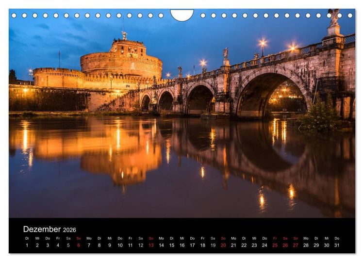 Produktbild: Rom - Impressionen aus der ewigen Stadt (Wandkalender 2026 DIN A4 quer), CALVENDO Monatskalender