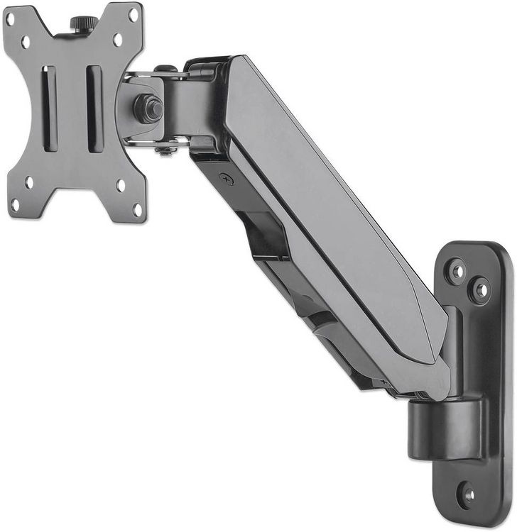 Produktbild: Manhattan Monitor-Wandhalterung 461603 1 Display(s) 43,2 cm (17") - 81,3 cm (32") Schwarz Drehbar, H&ouml;henverstellbar, Neigbar, Schwenkbar, Rotierbar