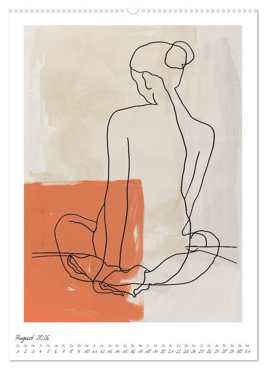 Produktbild: Kontur PUR - Feminine Formen (hochwertiger Premium Wandkalender 2026 DIN A2 hoch), Kunstdruck in Hochglanz