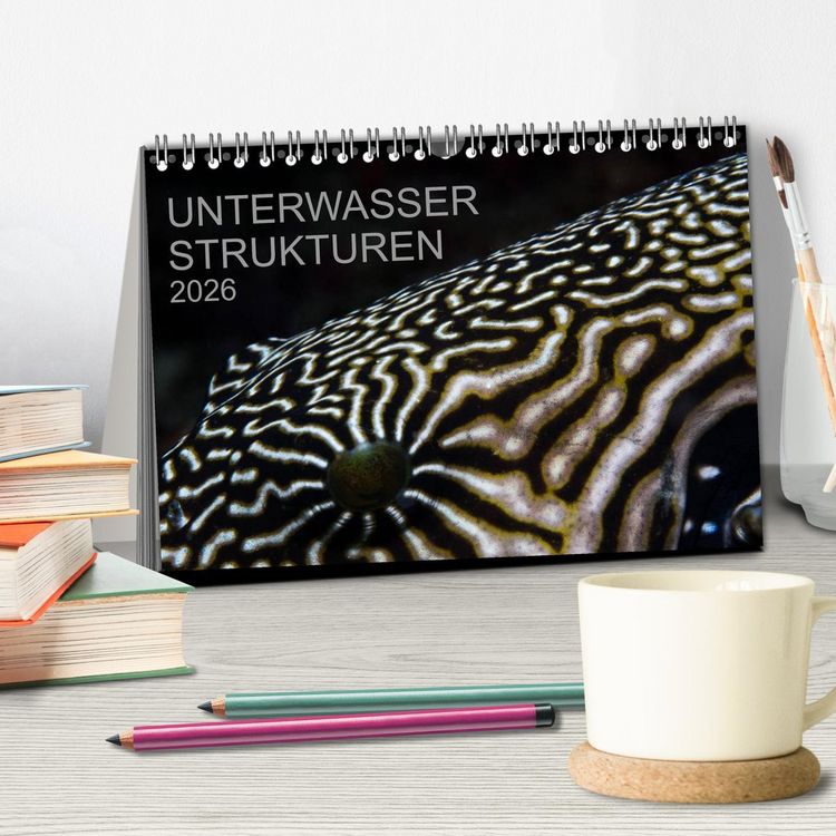 Produktbild: Unterwasser Strukuren (Tischkalender 2026 DIN A5 quer), CALVENDO Monatskalender