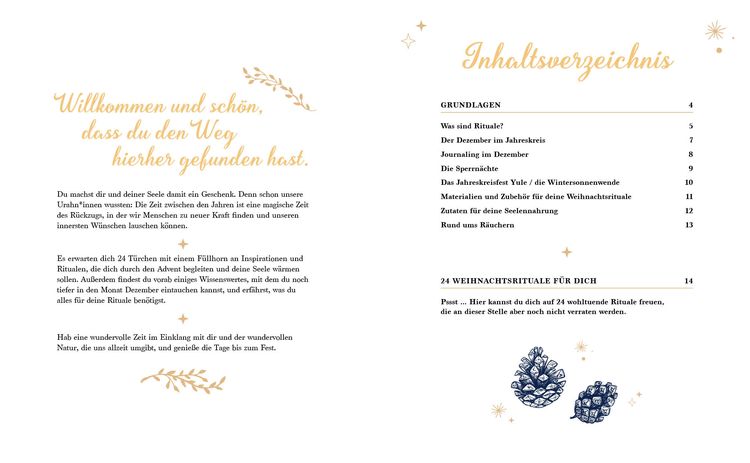 Produktbild: Mein Adventskalender-Buch: Weihnachtsrituale f&uuml;r die Seele