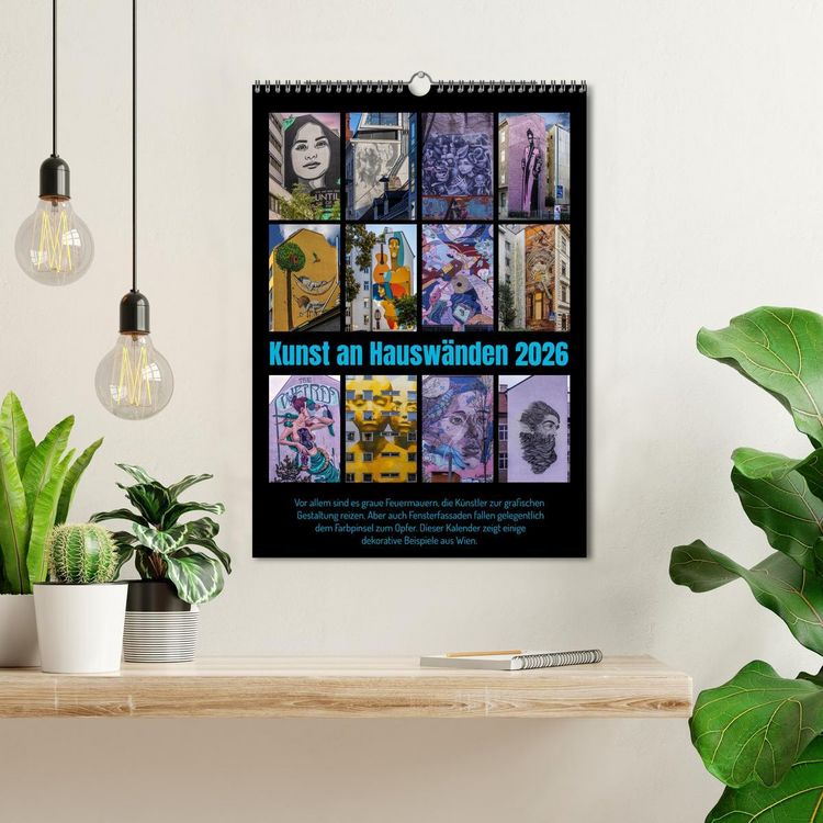 Produktbild: Kunst an Hausw&auml;nden (Wandkalender 2026 DIN A3 hoch), CALVENDO Monatskalender
