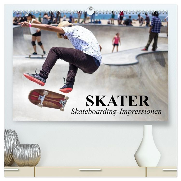 Produktbild: Skater. Skateboarding-Impressionen (hochwertiger Premium Wandkalender 2026 DIN A2 quer), Kunstdruck in Hochglanz
