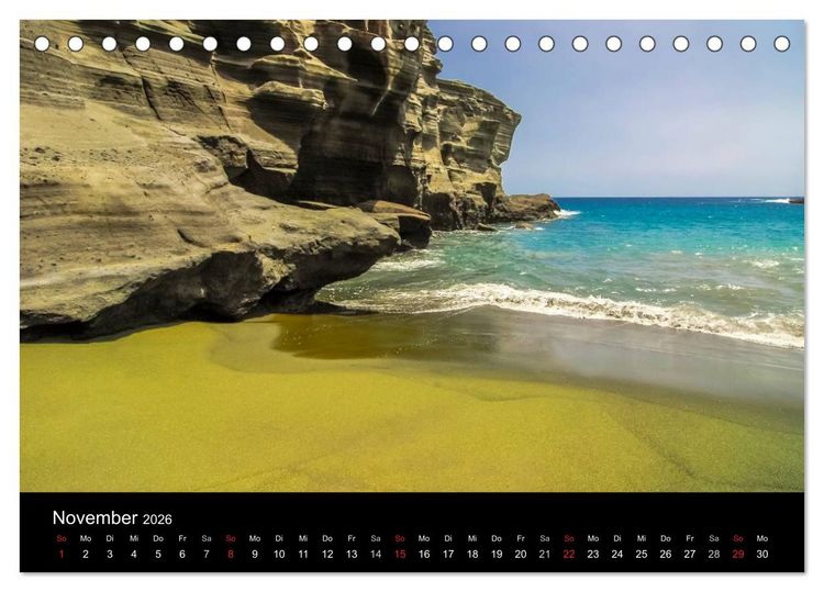Produktbild: Colors of HAWAII (Tischkalender 2026 DIN A5 quer), CALVENDO Monatskalender