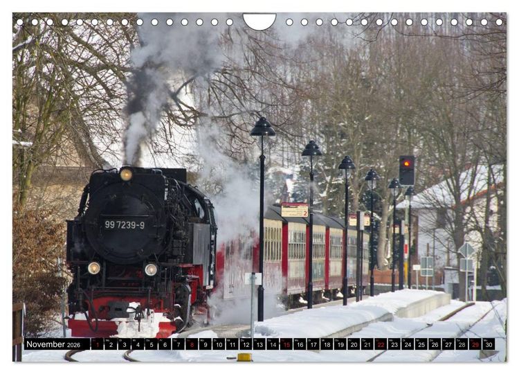 Produktbild: Schmalspurbahnen in Sachsen Anhalt (Wandkalender 2026 DIN A4 quer), CALVENDO Monatskalender