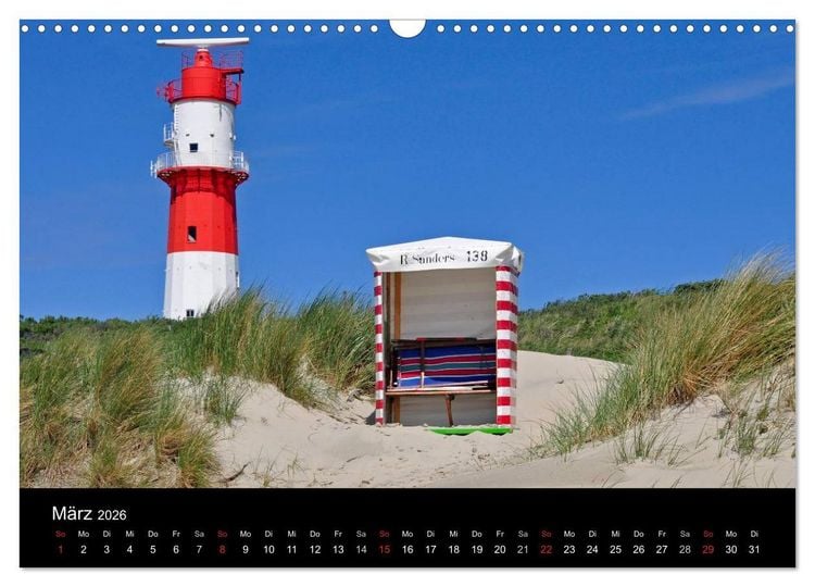 Produktbild: Ostfriesische Inseln (Wandkalender 2026 DIN A3 quer), CALVENDO Monatskalender