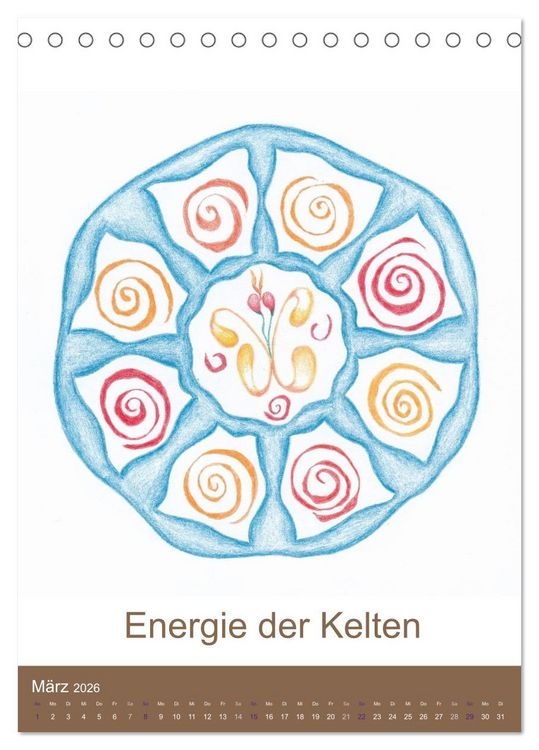 Produktbild: Atlantisheilsymbole (Tischkalender 2026 DIN A5 hoch), CALVENDO Monatskalender