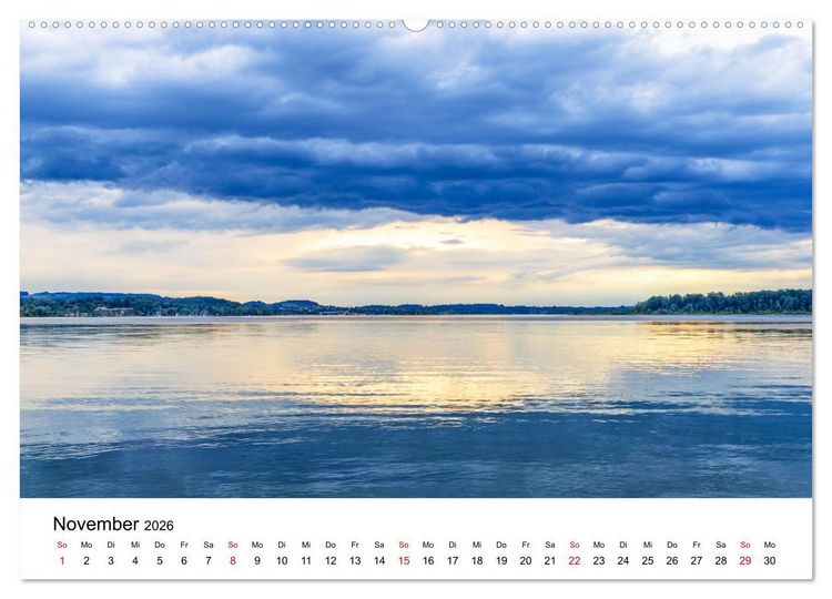Produktbild: Traumhafter Chiemsee - eine kalendarische Reise (Wandkalender 2026 DIN A2 quer), CALVENDO Monatskalender