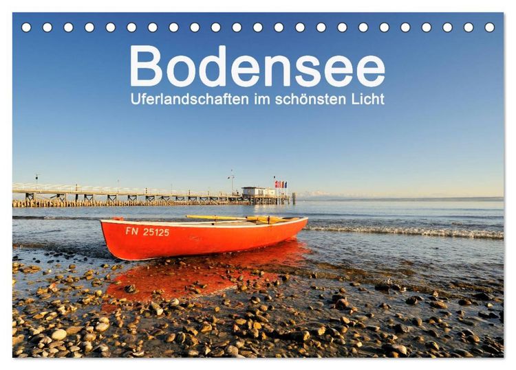 Produktbild: Bodensee - Uferlandschaften im sch&ouml;nsten Licht 2026 (Tischkalender 2026 DIN A5 quer), CALVENDO Monatskalender