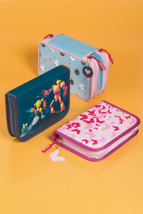 Produktbild: Brunnen Sch&uuml;ler-Etui 3 Rei&szlig;verschl&uuml;sse Cats