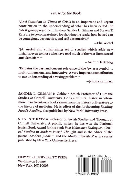 Produktbild: Anti-Semitism in Times of Crisis