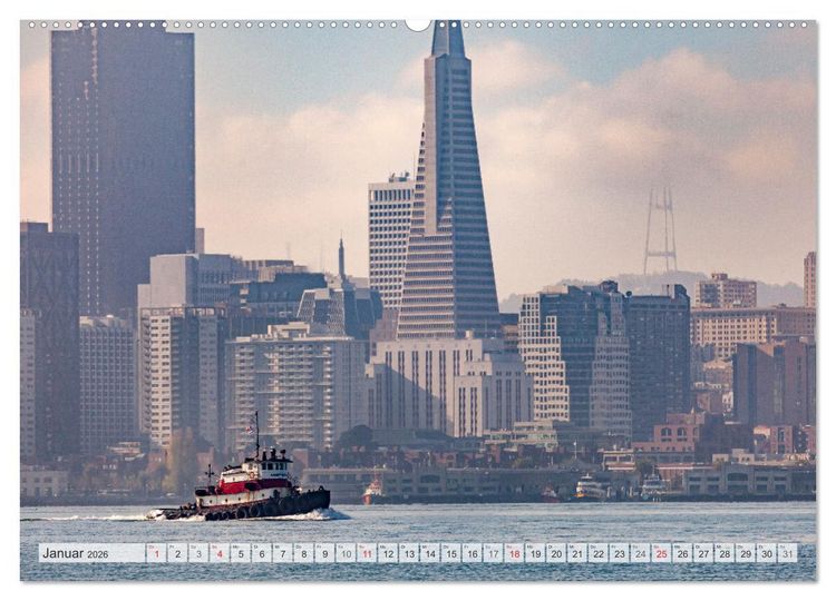 Produktbild: Kalifornien - USA - San Francisco (Wandkalender 2026 DIN A2 quer), CALVENDO Monatskalender