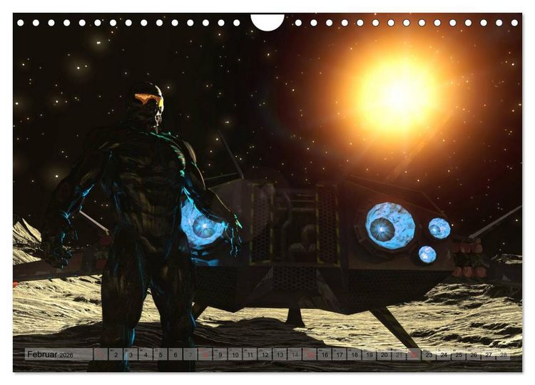 Produktbild: Zukunftswelten (Science Fiction) (Wandkalender 2026 DIN A4 quer), CALVENDO Monatskalender