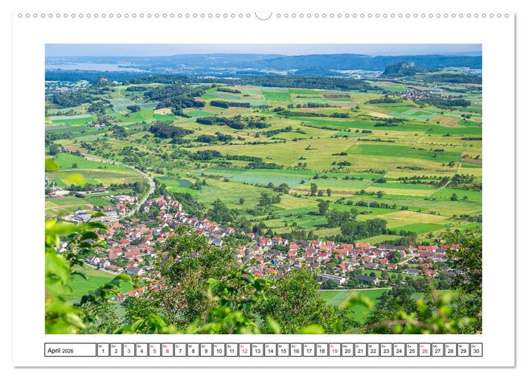 Produktbild: Hegau&acute;s Vulkanlandschaft (hochwertiger Premium Wandkalender 2026 DIN A2 quer), Kunstdruck in Hochglanz