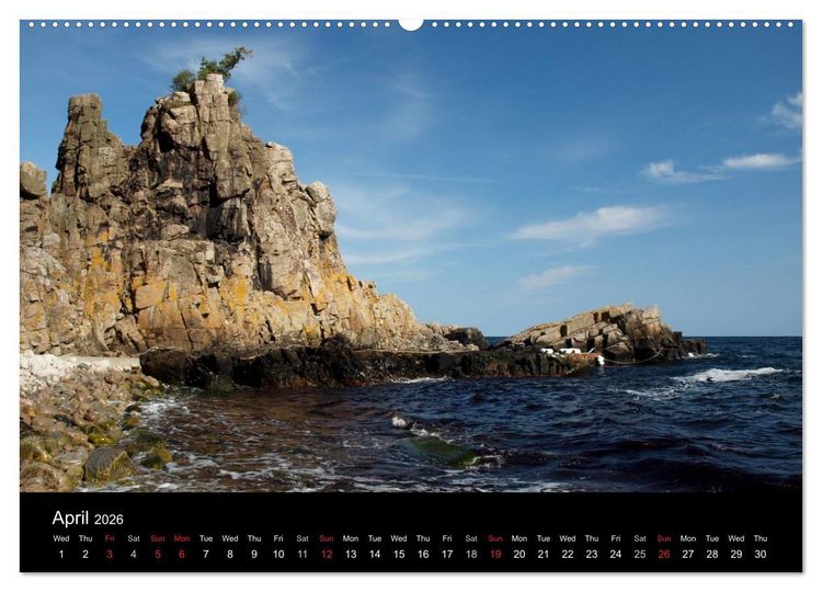Produktbild: Bornholm - Denmark (High Quality Premium Wall Calendar 2026 DIN A2 landscape),CALVENDO 12 Month Wall Calendar