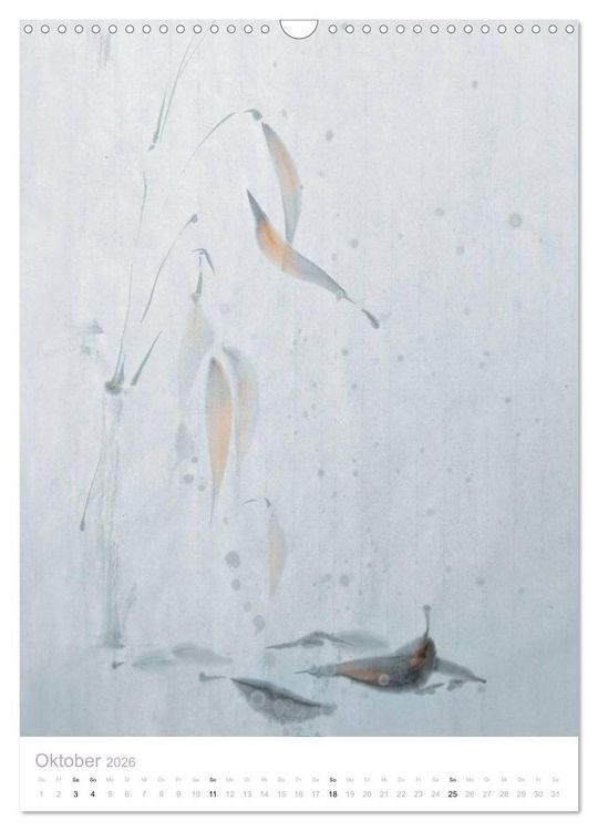 Produktbild: Jahreszeiten in Stil japanischer Malerei - Kunst (Wandkalender 2026 DIN A3 hoch), CALVENDO Monatskalender
