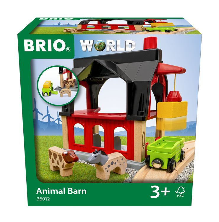Produktbild: BRIO - BRIO Tierscheune mit Heuwaggon