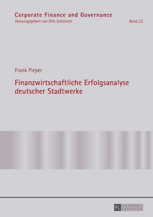 Produktbild: Finanzwirtschaftliche Erfolgsanalyse deutscher Stadtwerke