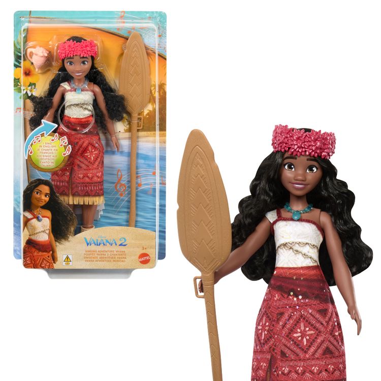 Produktbild: Disney Vaiana 2 Singende Abenteuer Vaiana Puppe (D, E, I, F)