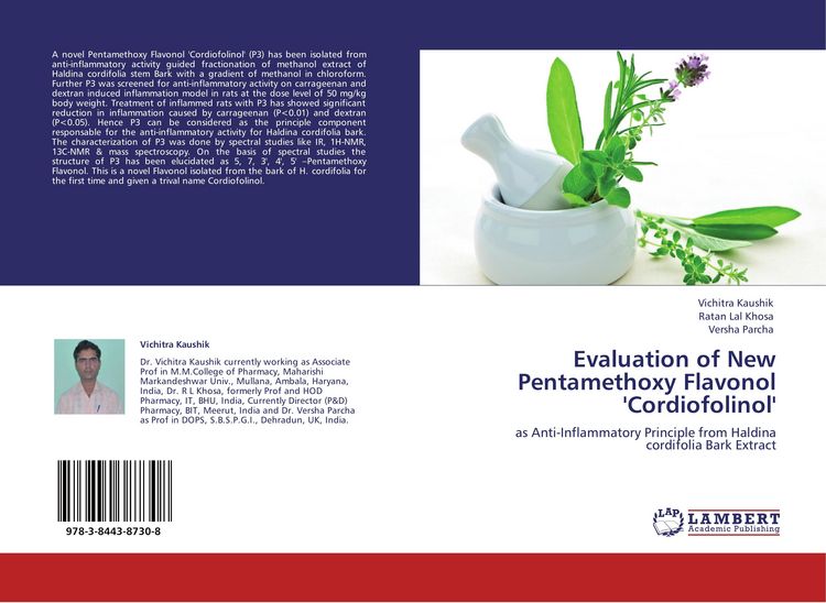 Produktbild: Evaluation of New Pentamethoxy Flavonol 'Cordiofolinol'