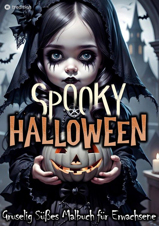 Produktbild: Halloween Malbuch f&uuml;r Erwachsene - Spooky Halloween Gruselig S&uuml;&szlig; Ausmalbuch