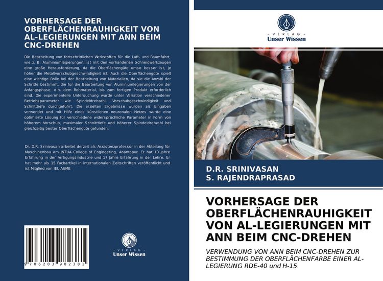 Produktbild: Vorhersage der Oberfl&auml;chenrauhigkeit von Al-Legierungen mit Ann Beim Cnc-Drehen