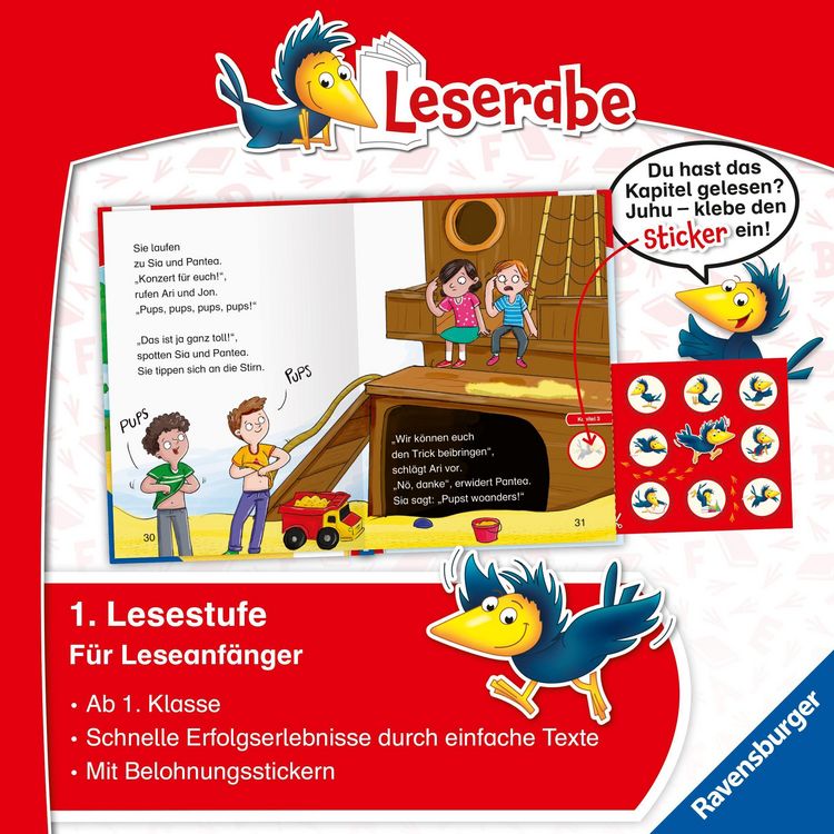 Produktbild: Leserabe 1. Lesestufe - Pups-Alarm!