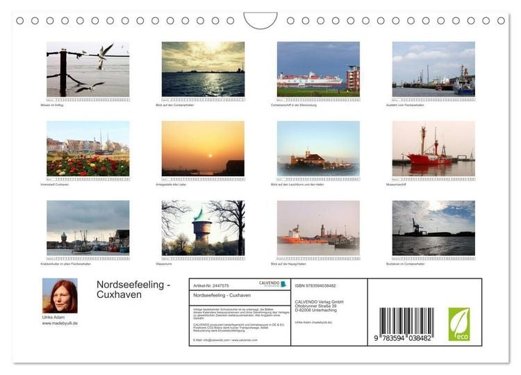 Produktbild: Nordseefeeling - Cuxhaven (Wandkalender 2027 DIN A4 quer), CALVENDO Monatskalender