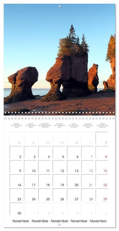 Produktbild: Canada-Est (Calendrier mural carr&eacute; 2026 30x30 cm) Calendrier double avec une page pour vos prises de notes