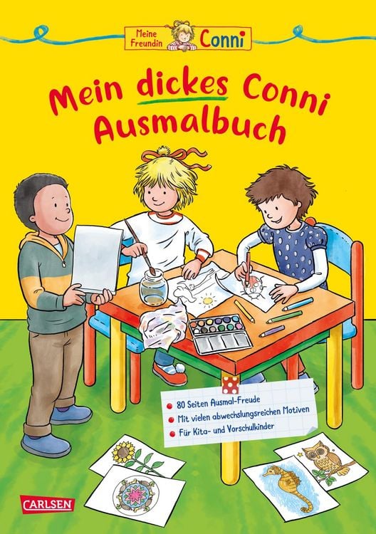 Produktbild: Conni Gelbe Reihe (Besch&auml;ftigungsbuch): Mein dickes Conni-Ausmalbuch