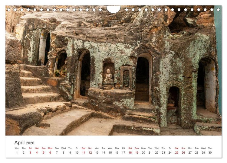 Produktbild: Life in Myanmar, Burma (Wall Calendar 2026 DIN A4 landscape), CALVENDO 12 Month Wall Calendar