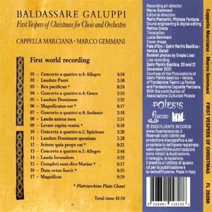Produktbild: First Vespers for Choir and Orchestra