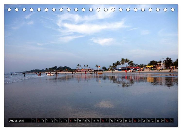 Produktbild: Indien - Goa (Tischkalender 2026 DIN A5 quer), CALVENDO Monatskalender