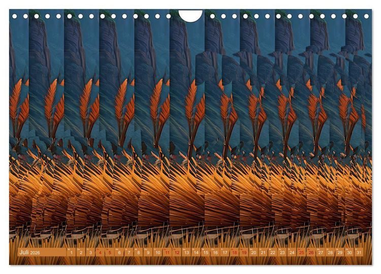 Produktbild: Magische Bilder - fantastische Stereogramme (Wandkalender 2026 DIN A4 quer), CALVENDO Monatskalender