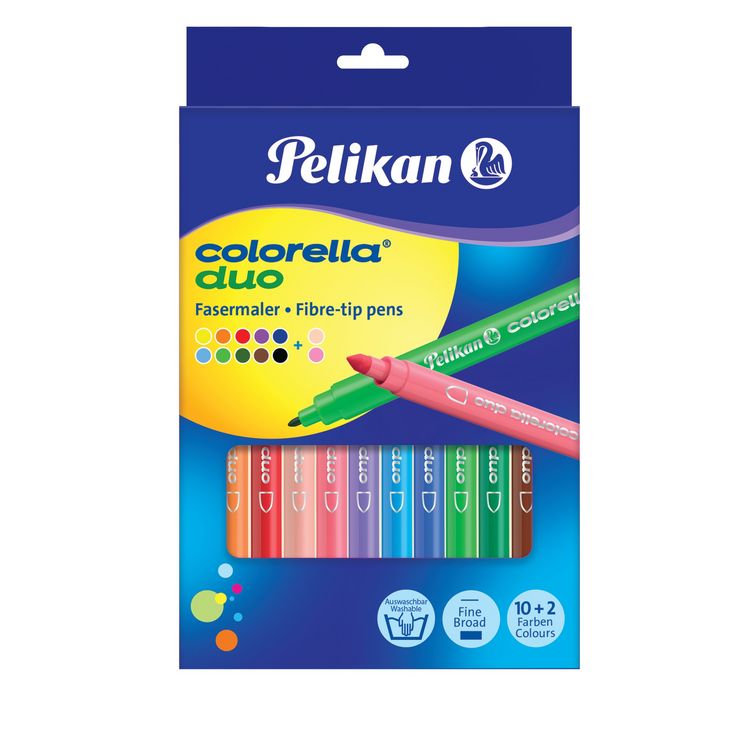 Produktbild: Pelikan Doppelfasermaler Colorella duo C407, 12er Set