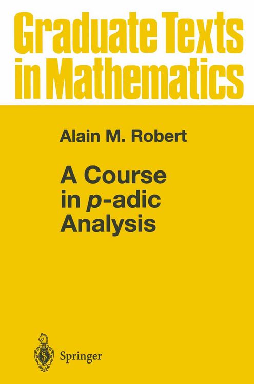 Produktbild: A Course in p-adic Analysis