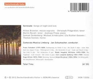 Produktbild: Serenade: Songs of night and love