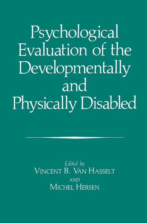 Produktbild: Psychological Evaluation of the Developmentally and Physically Disabled