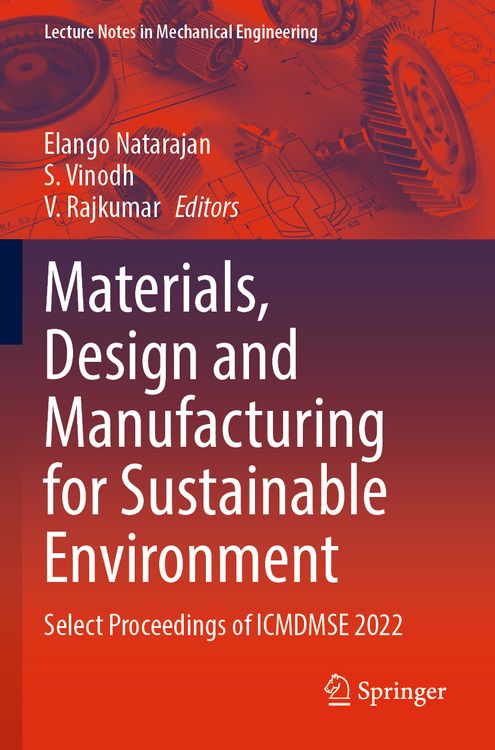 Produktbild: Materials, Design and Manufacturing for Sustainable Environment