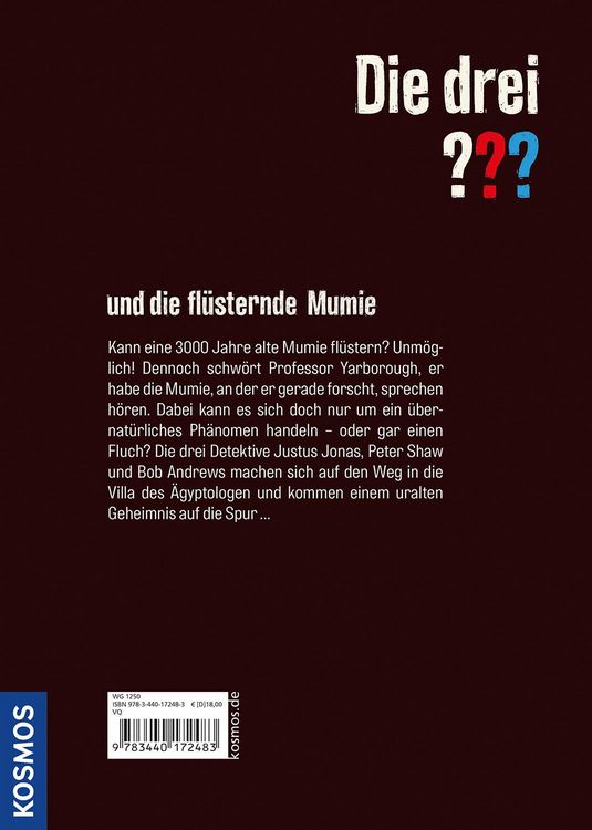 Produktbild: Die drei ??? und die fl&uuml;sternde Mumie