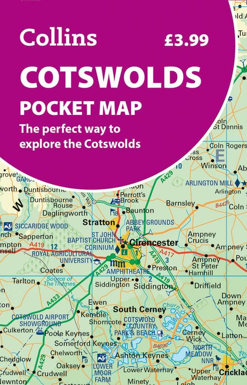 Produktbild: Cotswolds Pocket Map