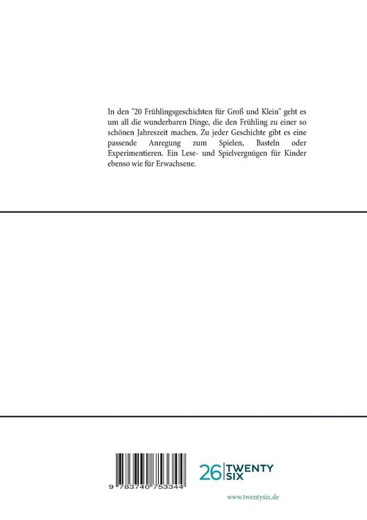 Produktbild: 20 Fr&uuml;hlingsgeschichten f&uuml;r Gro&szlig; und Klein