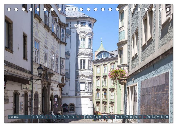 Produktbild: Facettenreiches Linz (Tischkalender 2026 DIN A5 quer), CALVENDO Monatskalender